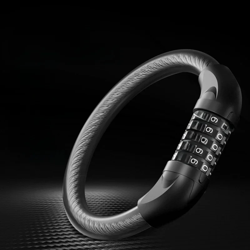 AliExpress Other High-Security 5-Digit Bike Lock-Reinforced Steel Anti-Theft Lock for Bicycles/Mountain Bike/Scooters - Weatherproof & Durable