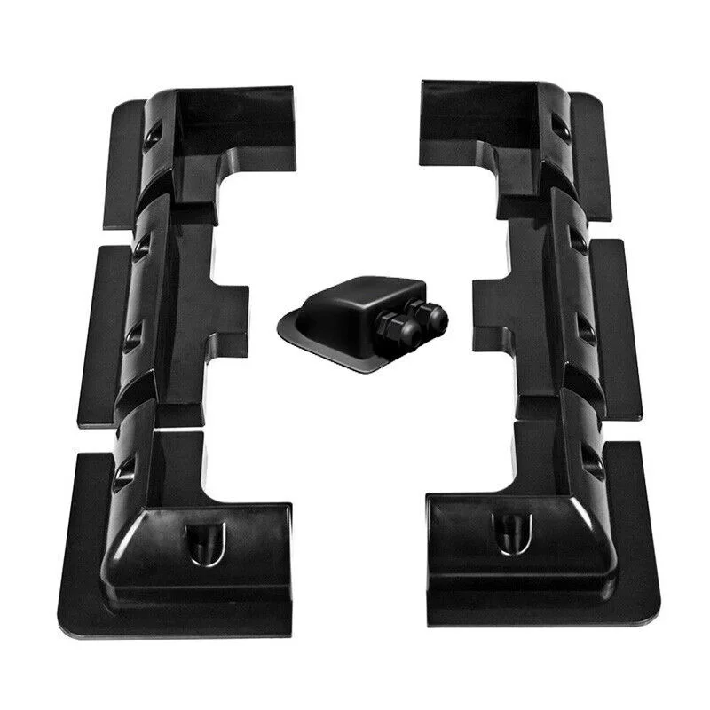 

ABS Black White Solar Panel Mounting Bracket Kits Strong Support for Roof of RV Caravan