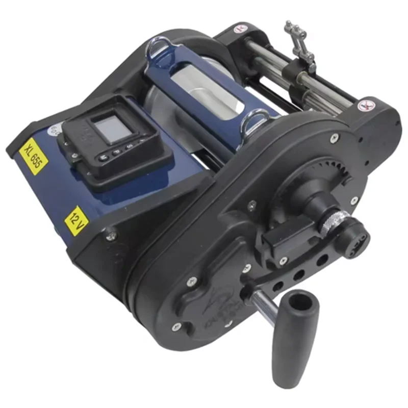 ALL'INGROSSO PER Kristal XL 625 Levelwind Mulinello da pesca a traina 12 Volt Attrezzo da pesca elettrico variabile Supporto OEM personalizzabile per fai da te A