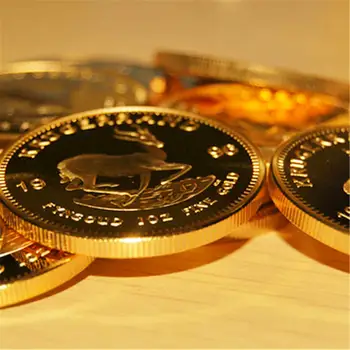 אוסף מטבעות זיכרון קרוגרנד דרום אפריקה מצופה זהב 1 אונקיה, 1976-2023, למזכרת 10 best sales מטבע של 1 אונקיה - №2