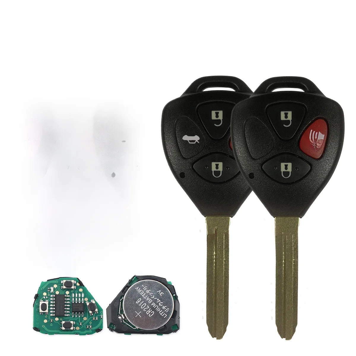 Okey zdalny kluczyk samochodowy do Toyota RAV4/Hilux/Camry 3 przycisk inteligentny pilot do kluczyka samochodowego 314.4Mhz HYQ12BBY ID67 Chip — zdjęcie 2