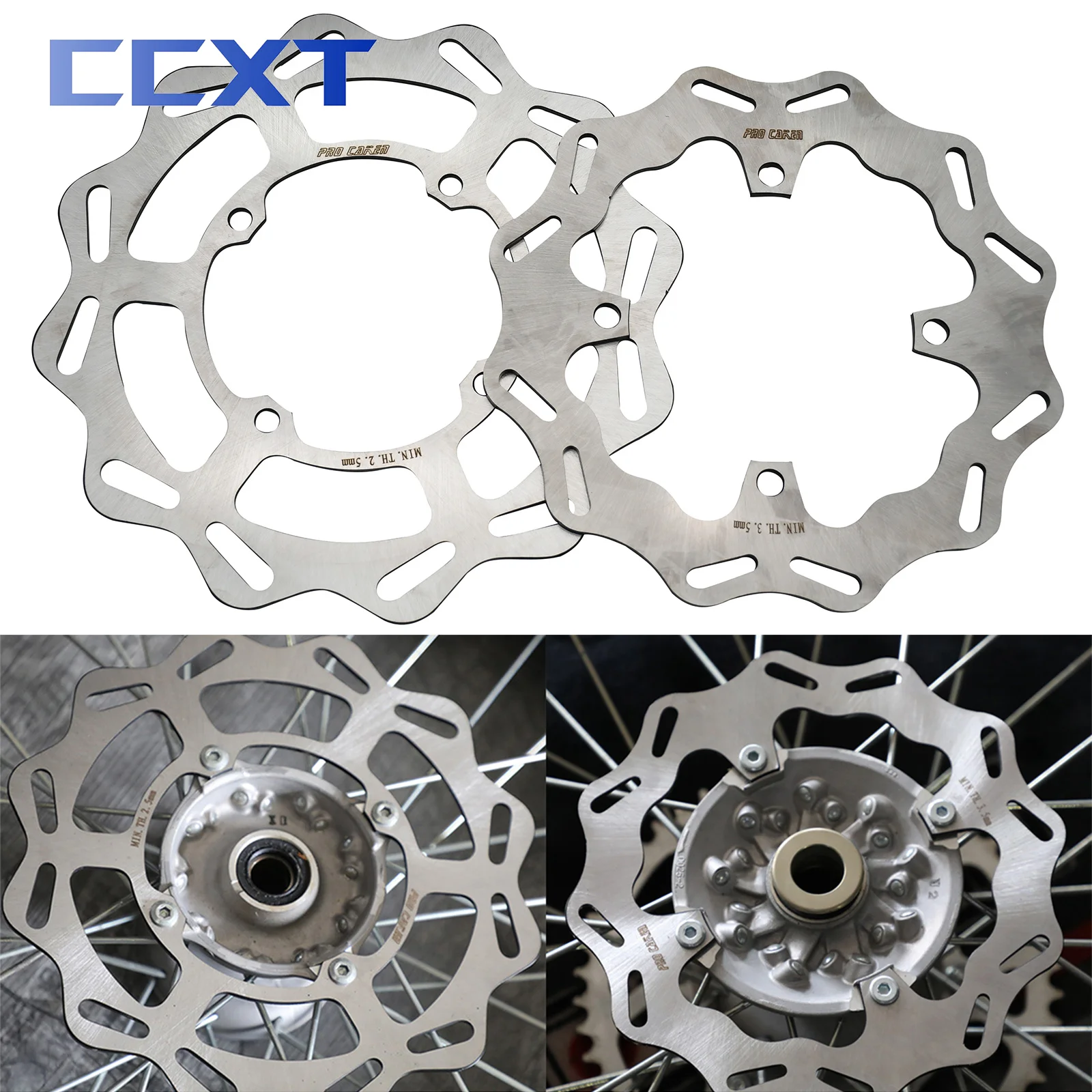 240mm 270mm Front Rear Brake Disc Rotor For Kawasaki KX125 KX250 KX250F KX450F KLX450R KX 125 250 250F 450F 2006-2021 KLX 450R