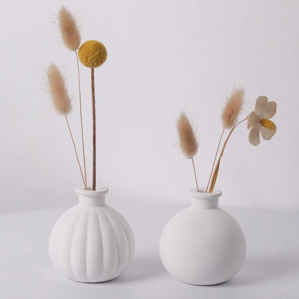 Vase créatif en Silicone, moule, bricolage, bouteille de parfum, ornements, fabrication de plâtre, insertion de béton, bouteille artisanale, moules de jardinage, décoration de maison