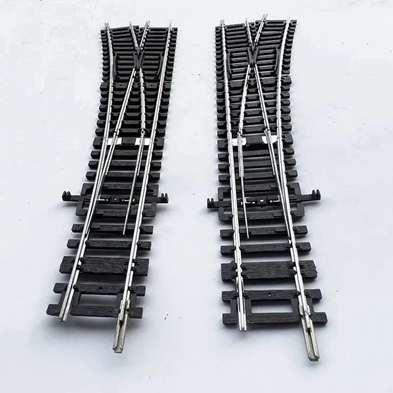 1/87 HO Scale Train Track Model Railway Track Switch Accessories Sand Table Landscape Rail Connection Train Model Steering