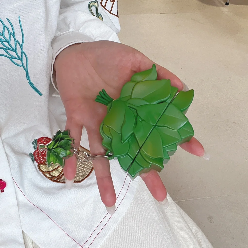 

Creative grapefruit leaf headphone protective case, suitable for AirPods 4/3/2 Pro/2/4, personalized new protective case