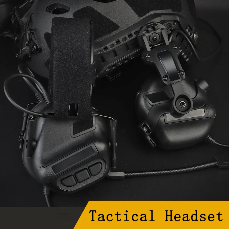 Tactical Communication Headset Outdoor Paintball Hunting Shot CS Sports Headphone for FAST Helmet OPS Wendy M-LOK Arc Headset