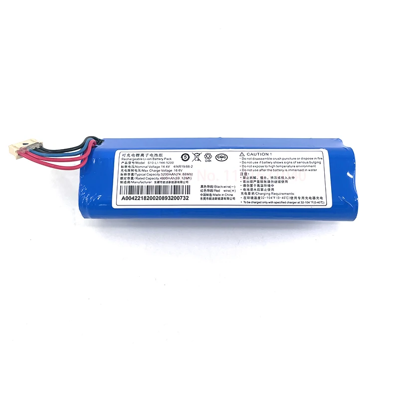 Nowa bateria 5200mAh do ECOVACS odkurzacz robot 74.88 Wh S10-LI-144-5200 4INR19/66-2 950/920/N8 Pro/T5/T8/T9