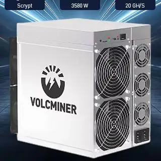 

VolcMiner D3 20Gh 3580W для майнинга по алгоритму Scrypt, майнер для Doge и Litecoin, полный комплект, аналог Antminer L11 Pro Asic