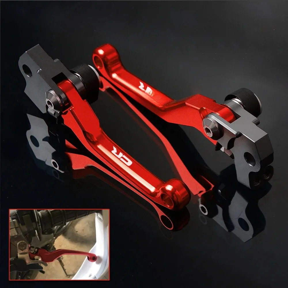 Dźwignie sprzęgła hamulca obrotowego CNC do Honda CR80R CR85R CR125R CR250R Motocykl DirtBike Dźwignia CR 80R 85R 125R 250R 80 85 125 250 R — zdjęcie 2