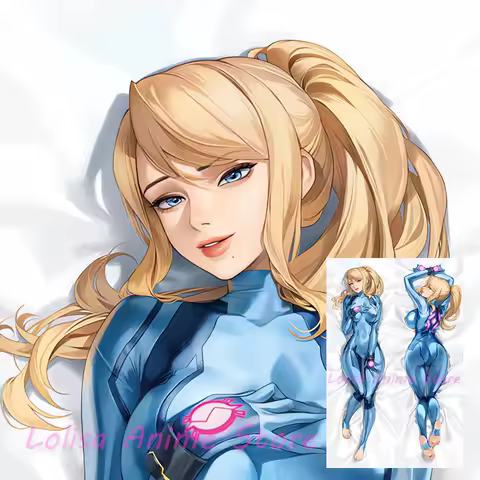 Dakimakura Samus Aran Anime Body Pillow Cover Double-Sided Print Pillowcase Life Size Birthday Gifts