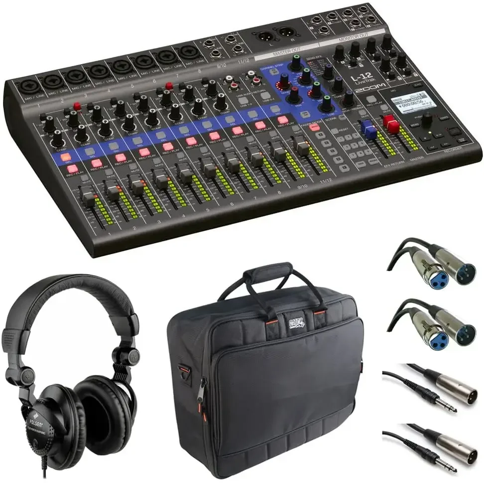 Zoom LiveTrak L-12 12-channel Digital Mixer Recorder