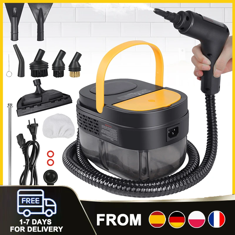 2500W Household Steam Cleaner with 1600ML Water Tank Sterilization Air Conditioning Kitchen Hood  for Home Car Kitchen Air