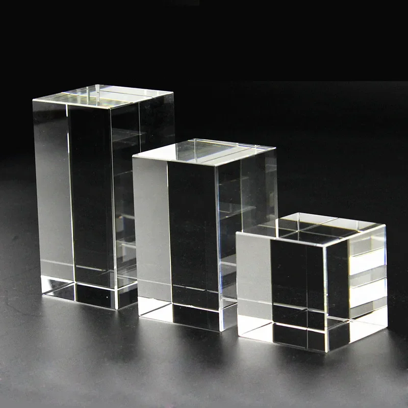 Hurtownie puste 3D grawerowanie laserowe K9 Shining blok kryształowy Cube na prezenty urodzinowe — zdjęcie 2