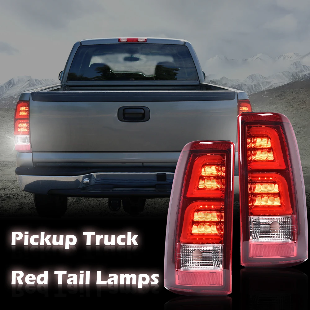 

Автомобильные светодиодные задние фонари Crossdesign, подходящие для Chevrolet Silverado 1999-2006 годов Gmc Sierra 1500 2500 3500 Hd Gm2800186, красные линзы