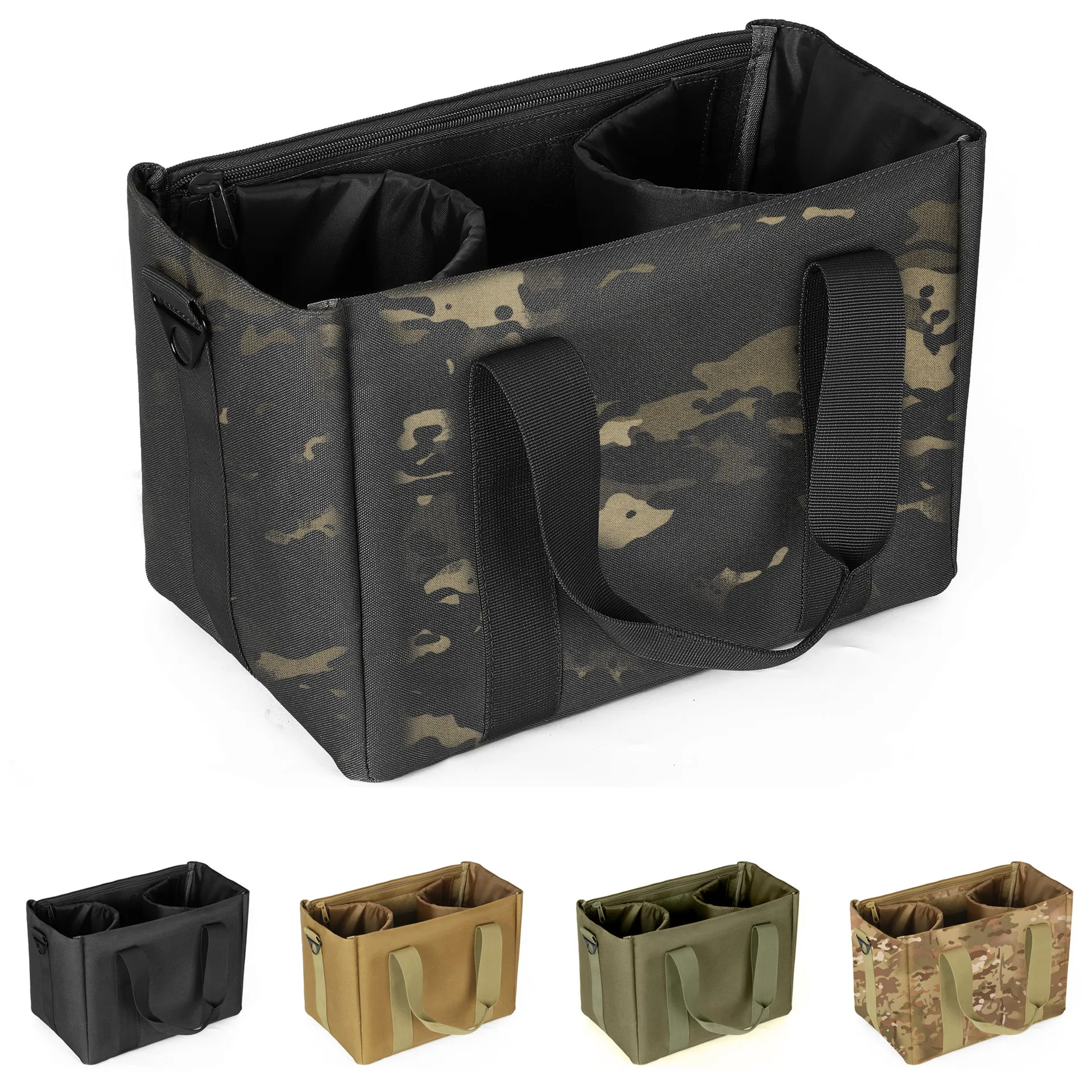 

Тактическая сумка для хранения страйкбола и пейнтбола, оксфордская водонепроницаемая сумка через плечо большой емкости с несколькими отделениями, военная экипировка