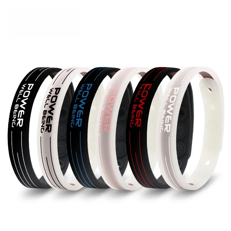 Power Ionics Anionen Silikon wasserdicht Unisex Sport Choker Armband Armband