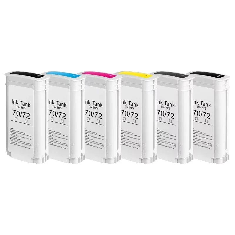 72 72B Ink Cartridge 130ML With Full Ink HP72 For HP DesignJet T610 T620 T770 T790 T795 T1100 T1120 T1200 T1300 T2300 6Colors