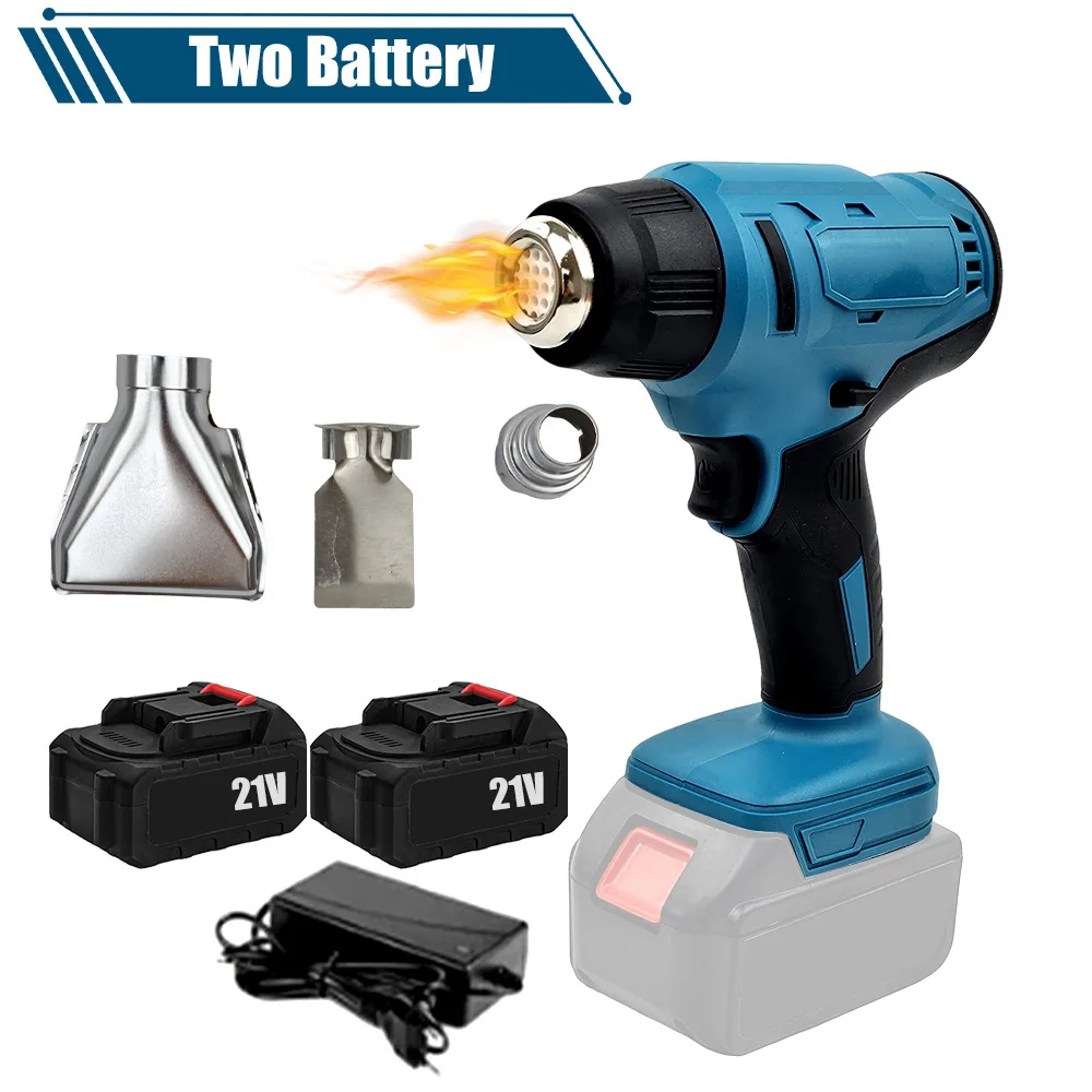 Wireless Temperature Regulating Lithium Battery Hot Air Gun Portable Plastic Welding Gun Cordless Heat Gun Makita 18V Battery