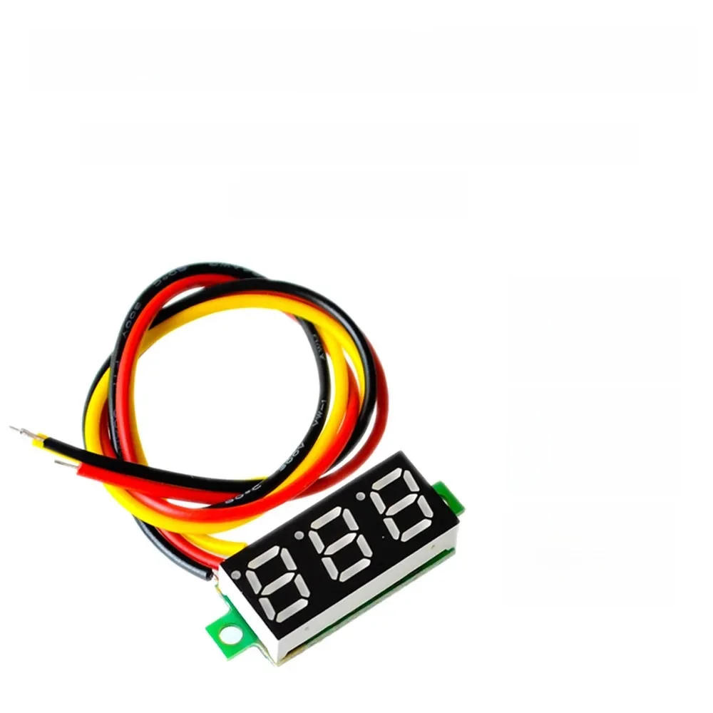Voltmètre numérique LED 3 bits, 0.28 pouces, DC 500V 300V 200V 100V 30V, panneau de tension de haute précision, moniteur de batterie 5V 12V