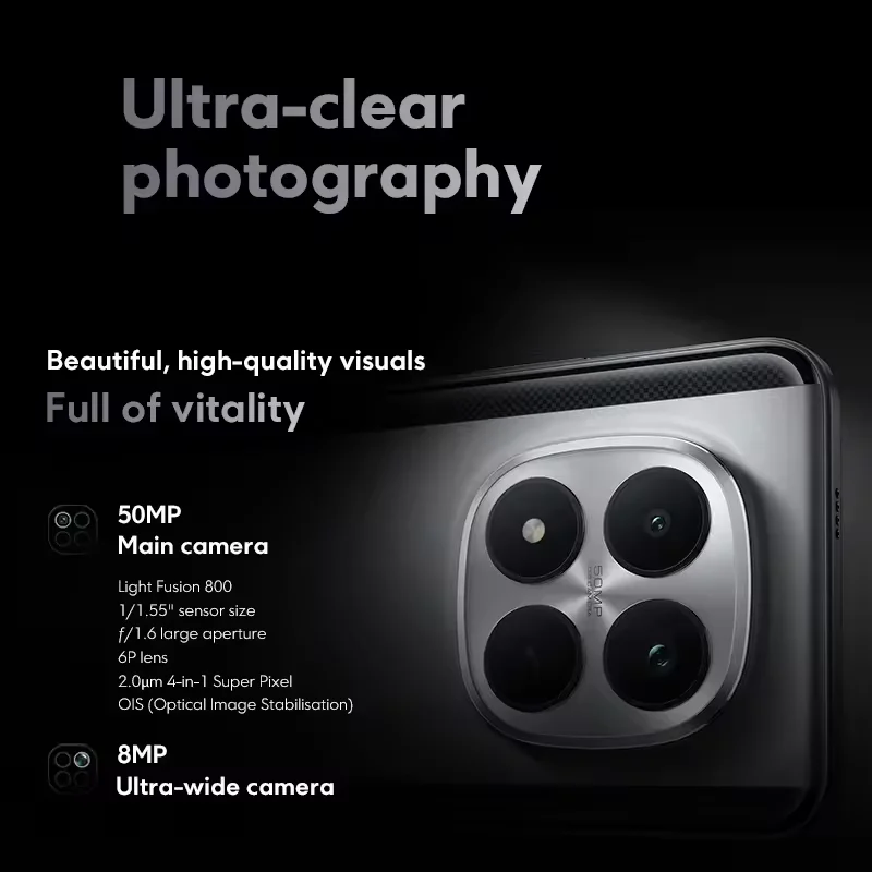 smartphone poco m8 pro – vue détaillée