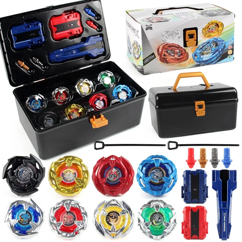 Bey X Spinning Toy Kit Gyro Metal Battle Tops met draagraketten Organiseer boxset cadeau - afbeelding 2