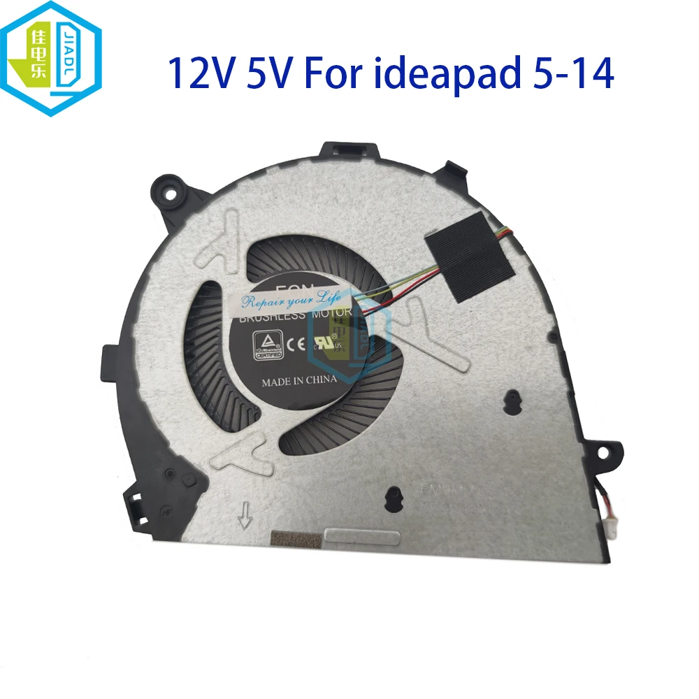 

12 В вентилятор процессора для ноутбука Lenovo IdeaPad 5 14IAL7 14ABA7 5-14IIL05 5-14ITL05 14ALC05 5F10S13993 5F10Y88608 DFS2000912G0T