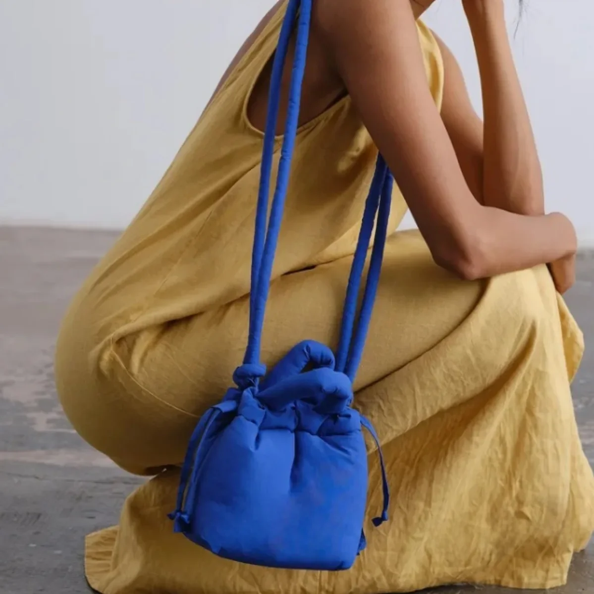 Modna Mała Torba Tote Puffer Projektant Wyściełane Damskie Torby na Ramię Nylonowa Torba Crossbody z Bawełny Puchowej Mini Torebki Damskie 2025 — zdjęcie 2