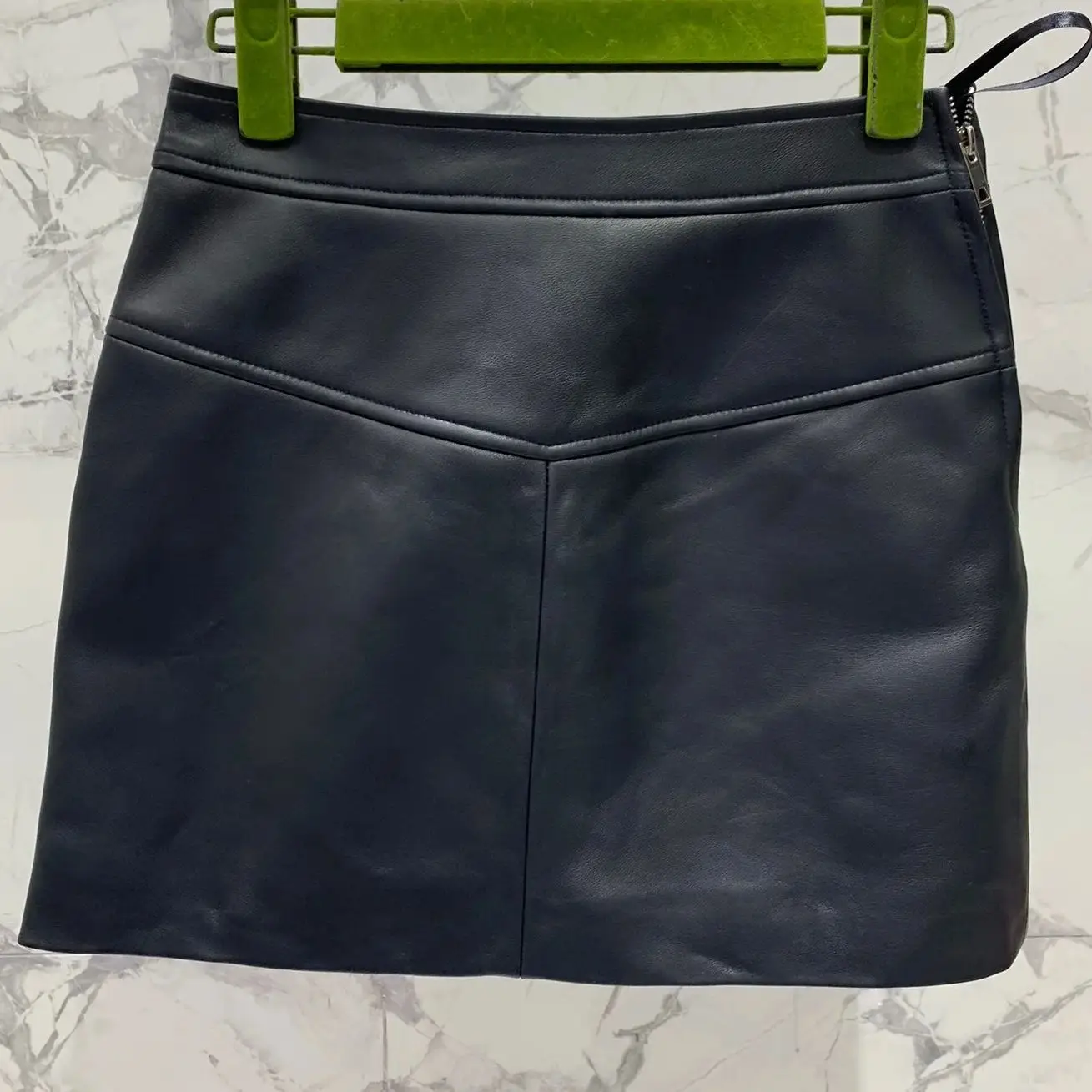 

2025 SpringSummer New Women's Underwear Black Leather Skirt Elegant and Simple