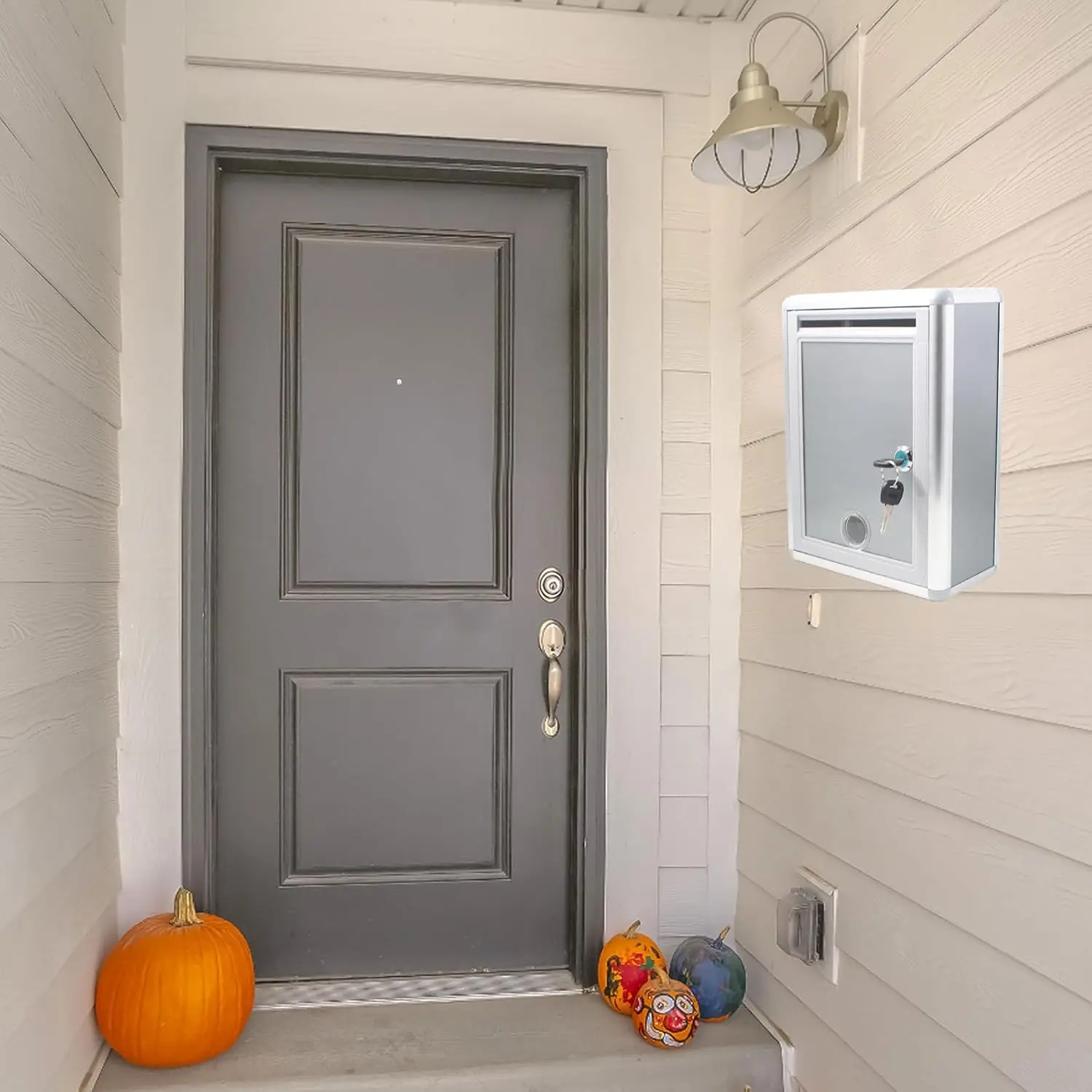 Boîte à suggestions en métal avec serrure, organisateur de clés, boîte à plaintes, boîte aux lettres, boîte multifonction pour clients, maison, bureau, dons