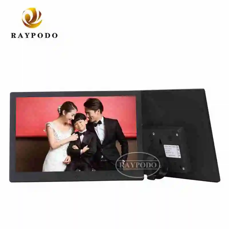 Raypodo 12 Inch  Metal Front Cover Digital Photo Frame