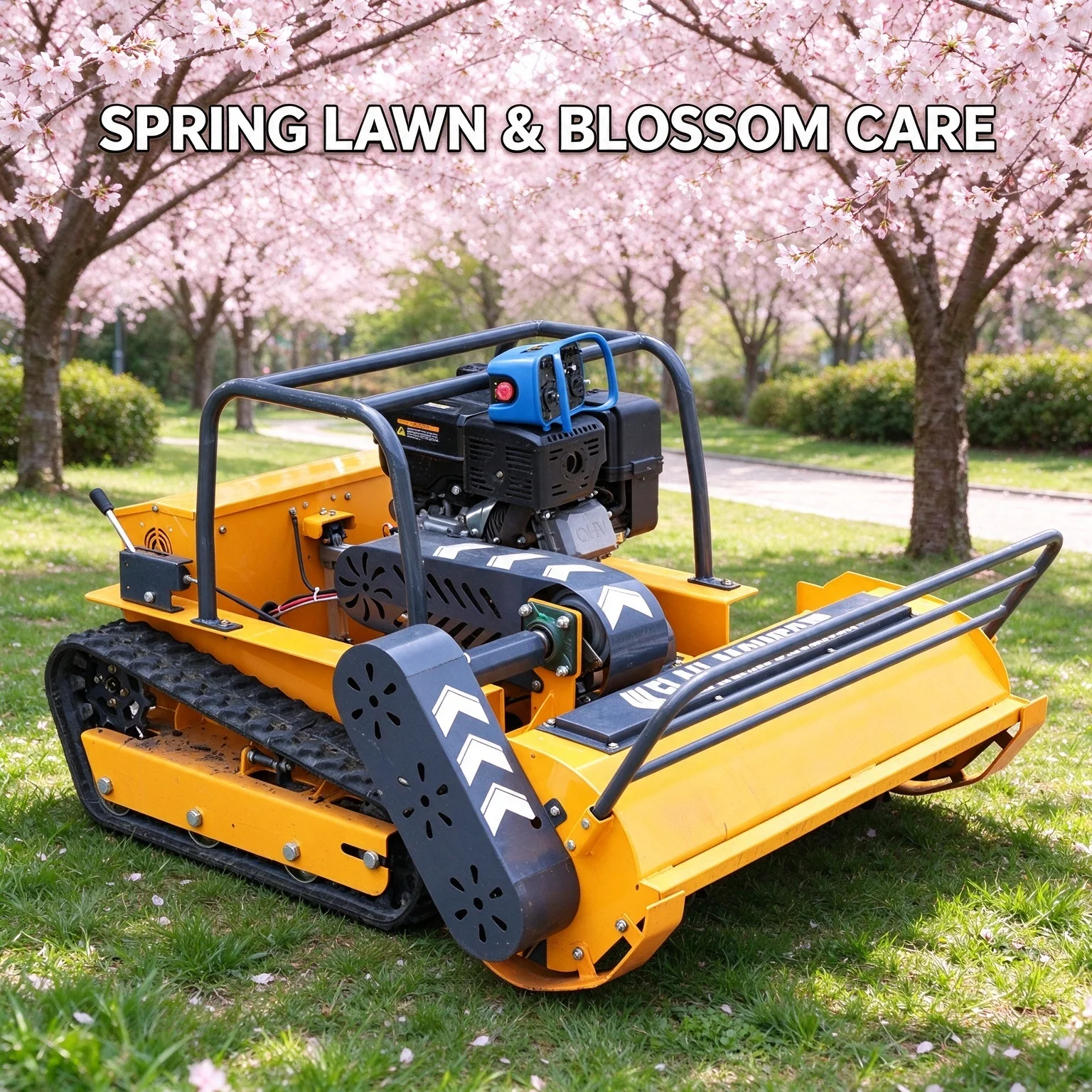 Customized Petrol Remote Mowing System for Commercial Greenery Management and Agricultural Work