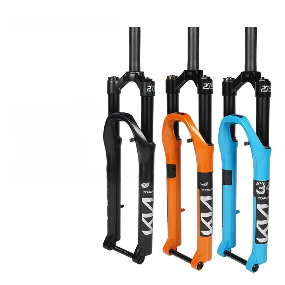 AliExpress NONE TOSEEK KN34-TZ Thru Axle Magnesium Alloy MTB Bike Fork  26/27.5/ 29er Inch Mountain Bicycle RL120mm  Air Suspension Fork