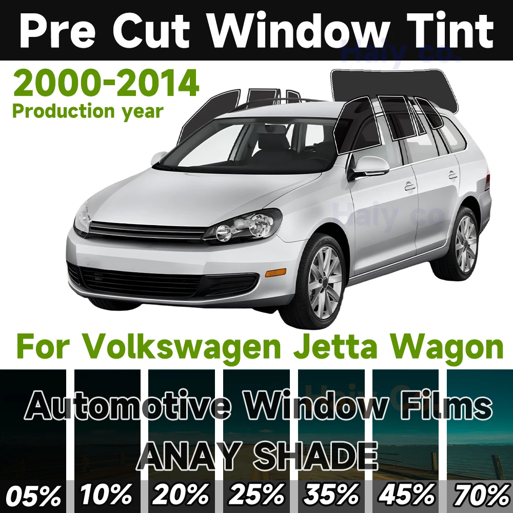 

Предварительно нарезанная тонировочная пленка для окон Volkswagen Jetta Wagon 2000-2014, автомобильная наклейка, защита от солнца и УФ-излучения, двухслойная пленка для окон, защита от нагрева, пленка для конфиденциальности