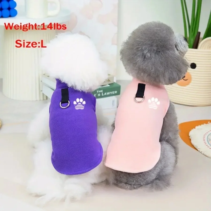 Gemütlicher Fleece-Hundepullover - Winterwärme für Kleine bis Mittelgroße Rassen, Pullover-Stil Haustierbekleidung, Kleine Hundeweste, Katzenveste – Detail 8