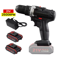 21V cordless impact dryer 650W high-power electric drill lithium battery electric screwdriver power tool