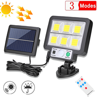LED Outdoor Solar Split Wall Lamp 3 Mode water Motion sense Garden Street Light Solar For Garden Security Wall Light