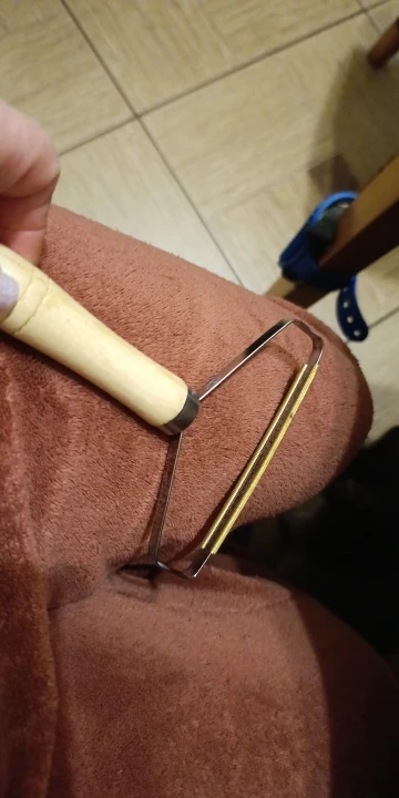 Customer review photo for Manual Pet Hair & Lint Remover Brush