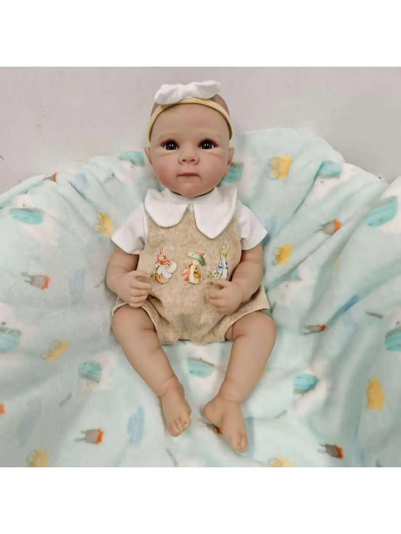 Muñecas Reborn realistas: muñeca realista de vinilo suave y bonita de 19 pulgadas (solo muñeca/SIN ACCESOROS)