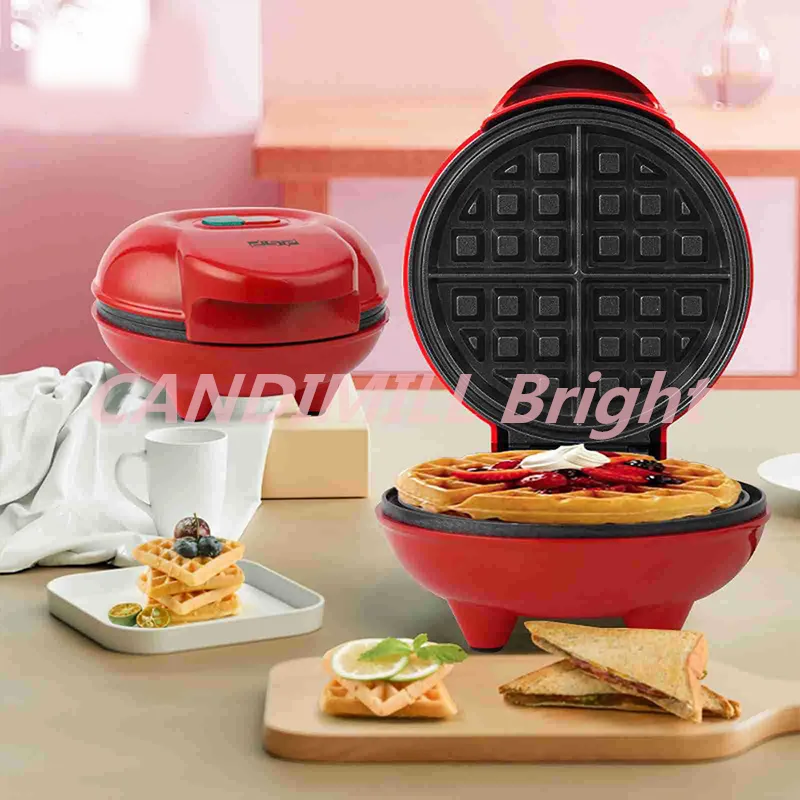 Electric Portable Grill Waffle Maker Pancake Cake Dessert Breakfast Maker Baking Mold Multifunctional Household Appliances