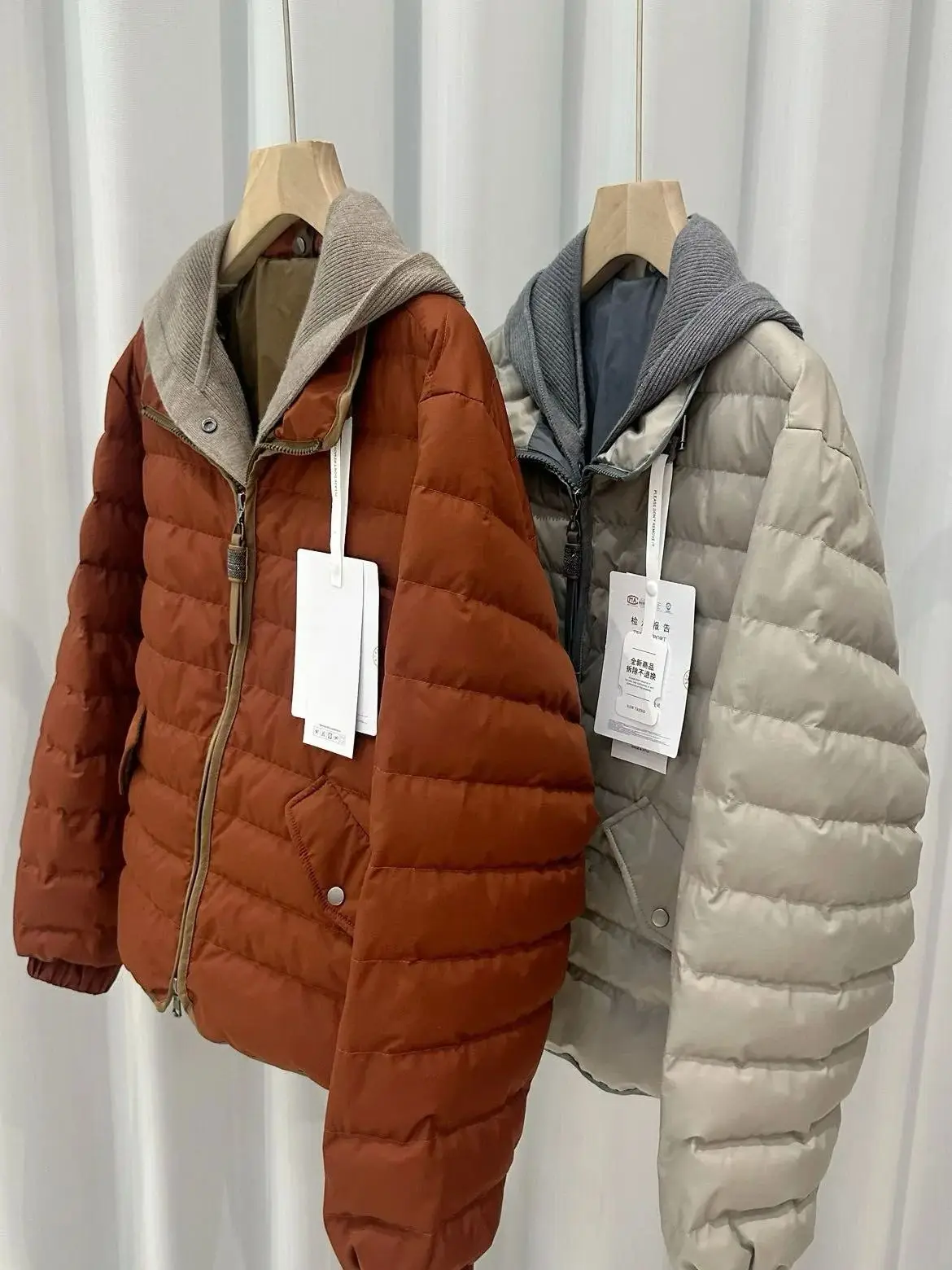 

Autumn-winter casual women's hooded down jacket