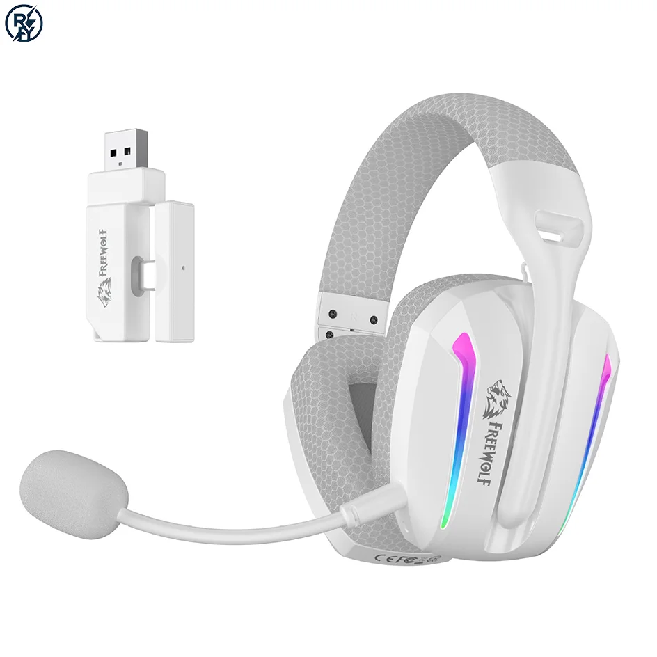 10 PCs L80PRO Lightweight Gaming Headset Triple-Mode Connection Flexible Dual Microphones Supports PC,Mac,PS, XBOX