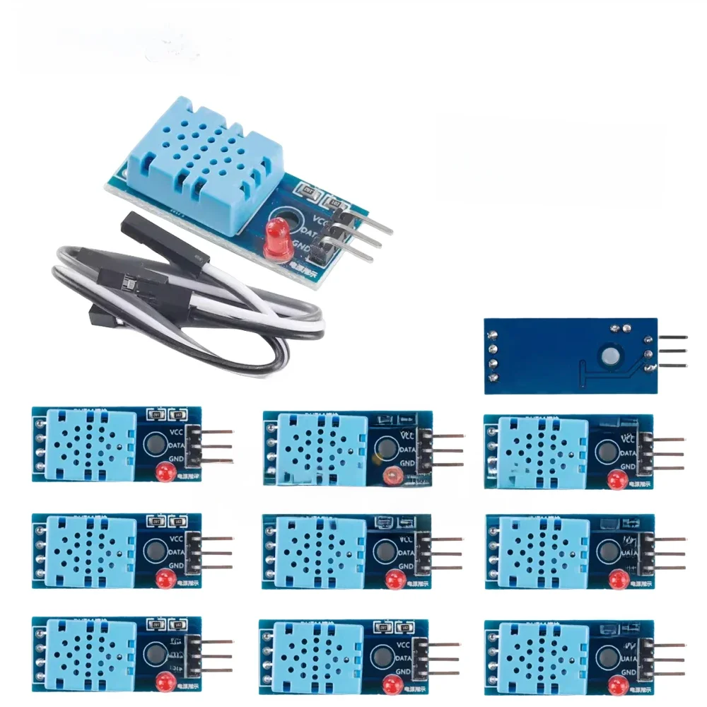 1-10 sztuk/inteligentny 3pin KY-015 DHT-11 DHT11 cyfrowy moduł czujnika temperatury i wilgotności względnej + PCB dla Arduino DIY zestaw startowy — zdjęcie produktu 7