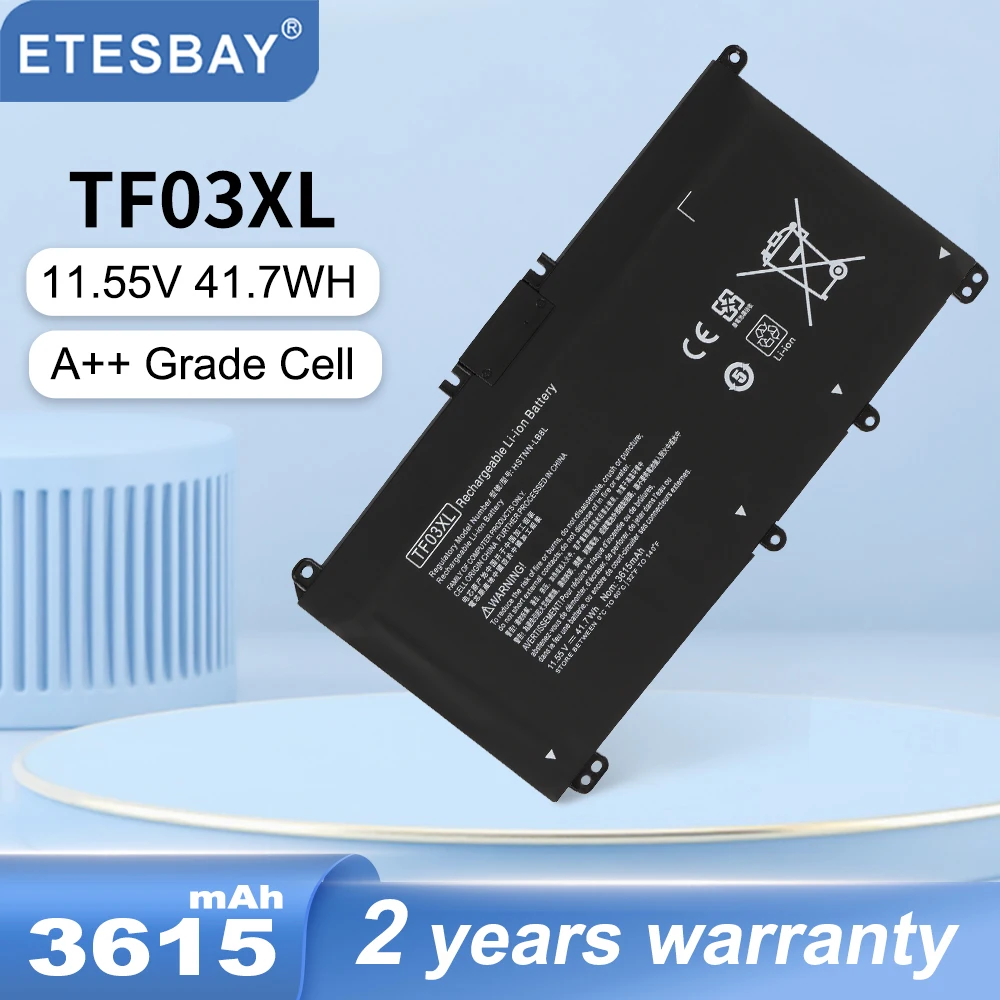 

ETESBAY TF03XL Laptop battery For HP TPN-C131 TPN-Q188 TPN-Q189 TPN-Q190 TPN-Q191 TPN-Q201 14-bf033TX 14-bf108TX 14-bf008TU