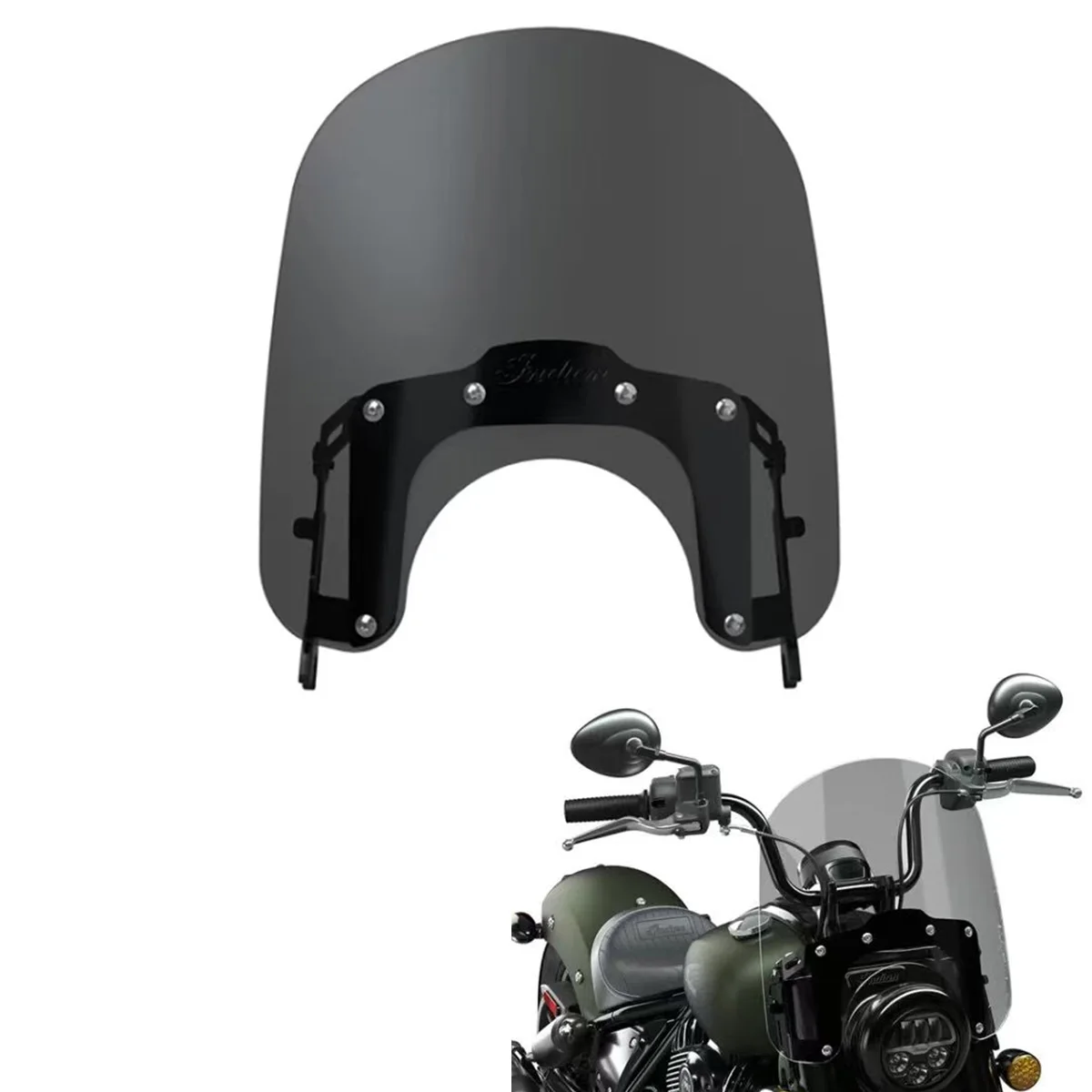 Parabrezza a Sgancio Rapido per Moto Indian Super Chief Dark Horse Chifbobber 2022-2026