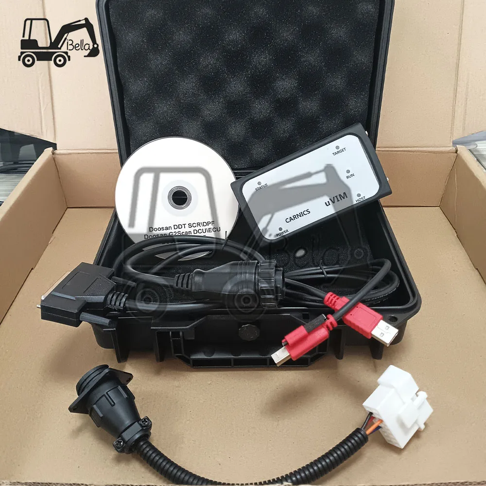 UVIM Diagnostic Tool Excavator klift Engine Fault Scanner Detection OBD Interface For Doosan DDT CARNICS SCR DPF DCU ECU 2024