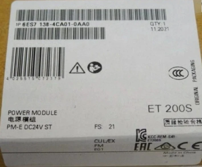 

Brand New Original 6ES7138-4CA01-0AA0 POWER MODULE Fast delivery