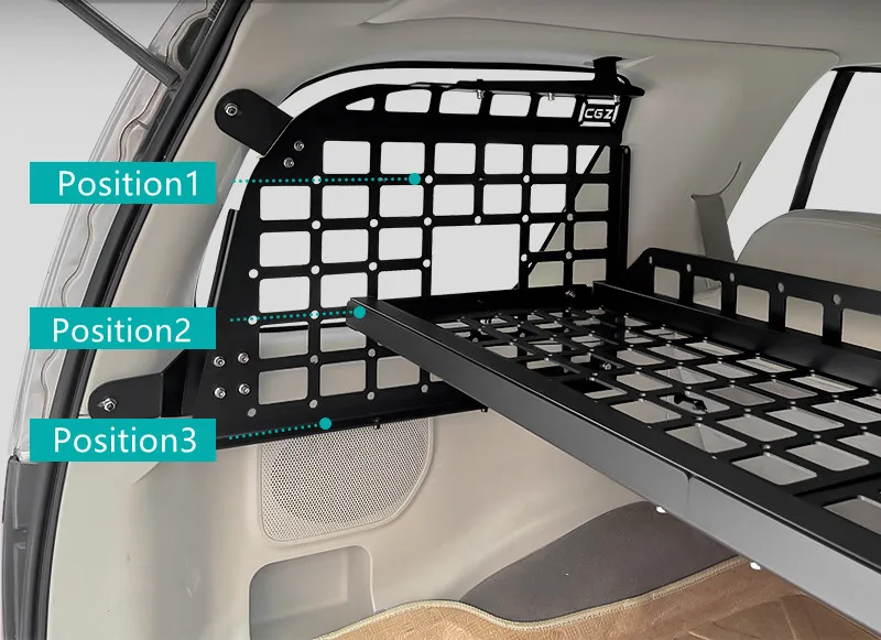 For Nissan Xterra 2005-2013 Modular Storage Molle Panel Shelf Window Shelf Rear Trunk Debris Luggage Carrier Rack Trunk Organize