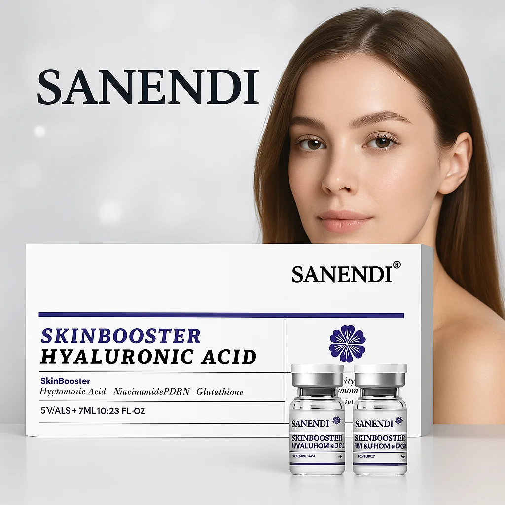 Sanendi produto coreano para cuidados com a pele contém ácido hialurônico hidratante calmante e hidratante conjunto de essência facial 7ml x 5