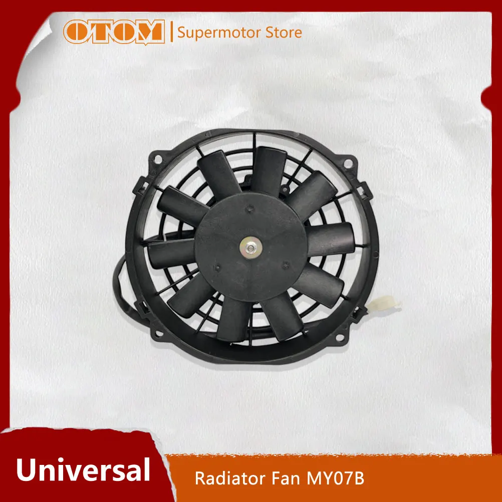 Motorcycle Accessories 7 Inch 60W DC 12V Radiator Cooling Fan Large Flow Electric Oil Cooler For KTM HUSQVARNA HONDA GASGAS YZF