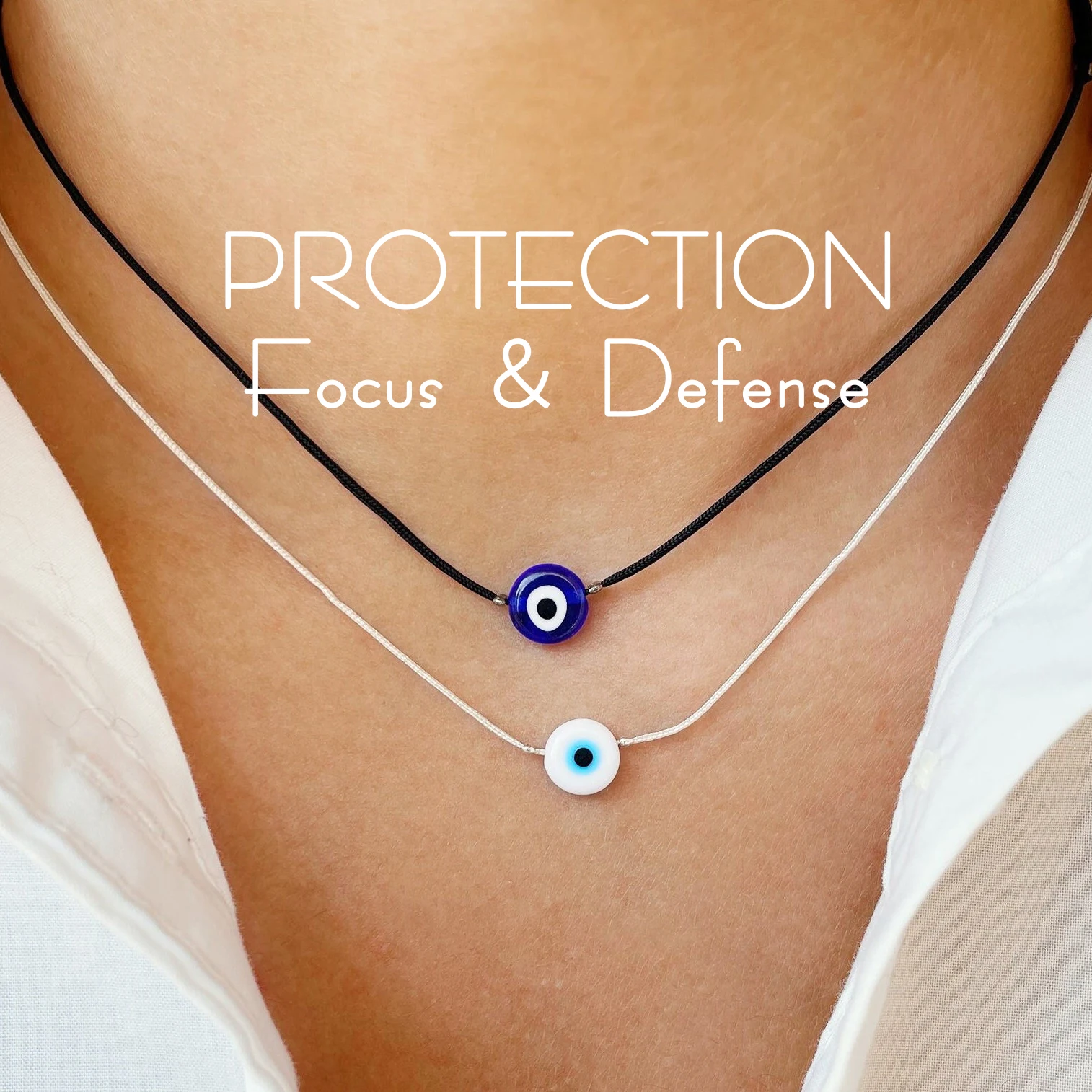 Collar de mal de ojo, gargantilla de mal de ojo, colgante de mal de ojo, collar de joyería hecho a mano, collar de protección de mal de ojo, collar espiritual